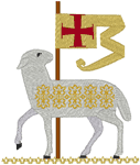 Machine Embroidery Designs: The Triumphant Lamb