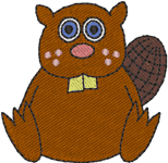 Machine Embroidery Designs: Minibits: Bucky the Beaver