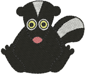 Machine Embroidery Designs: Minibits: Stinky the Skunk