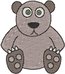 Machine Embroidery Designs: Minibits: Teddy the Bear