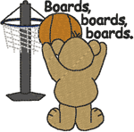 Machine Embroidery Designs: Sports Bears: Basketball