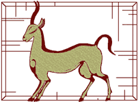 Machine Embroidery Designs: Greek Goat 1