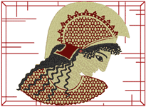 Machine Embroidery Designs: Greek Warrior