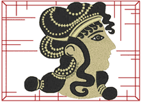 Machine Embroidery Designs: Greek Girl