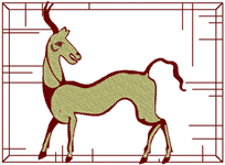 Machine Embroidery Designs: Greek Goat 2