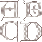 Cross Stitch Cambridge Alphabet Embroidery Design