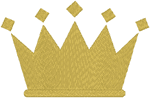 Simple Crown Embroidery Design