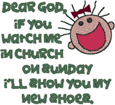 Machine Embroidery Designs: Kid Smarts: Dear God #3