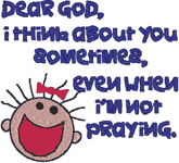 Machine Embroidery Designs: Kid Smarts: Dear God #1