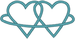 Marriage Hearts Embroidery Design