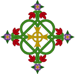 Celtic Rosey Cross Embroidery Design