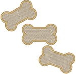 Dog Biscuits Treat Embroidery Design