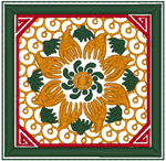 Art Nouveau Framed Floral #2 Embroidery Design