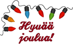 Merry Christmas in Finnish Embroidery Design