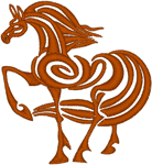 Machine Embroidery Designs: Tribal Horse 1