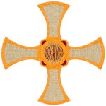 Machine Embroidery Design: St. Cuthbert's Cross
