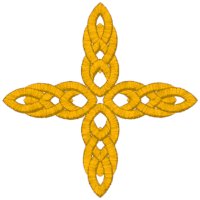 Mega Knotted Cross Embroidery Design