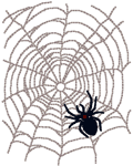 Machine Embroidery Design: A Spider & Her Web