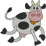 Machine Embroidery Designs: Littlebits: Helga the Holstein 3