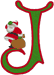 Machine Embroidery Designs: Santa's Alphabet J