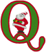 Machine Embroidery Designs: Santa's Alphabet Q