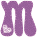 Machine Embroidery Designs: Bellbottom Alphabet Lowercase M