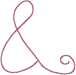 Alphabets Machine Embroidery Designs: Rosewater Ampersand