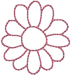 Alphabets Machine Embroidery Designs: Rosewater Lowercase O