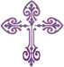 Celtic Scroll Cross Embroidery Design