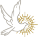 Descending Dove Outline Embroidery Design