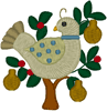 Machine Embroidery Designs: 1st Day of Christmas